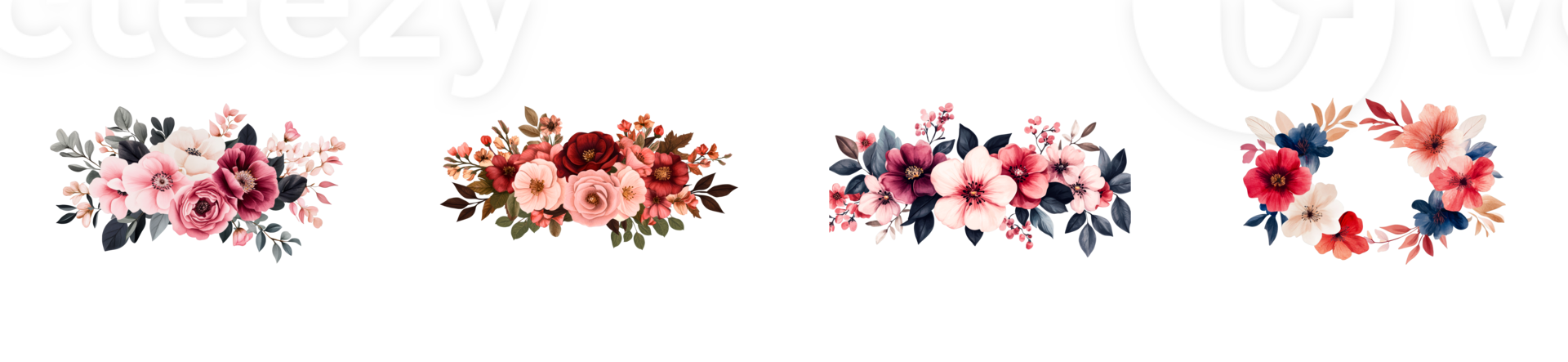 Floral Arrangements Artistic, Detailed Flower Compositions, cut out transparent png