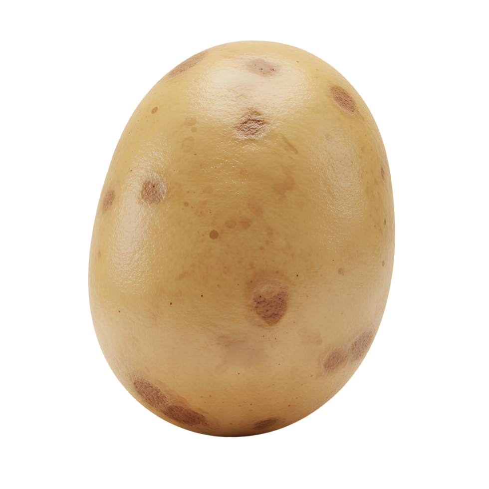 3D Potato Icon - Realistic Vegetable Illustration png