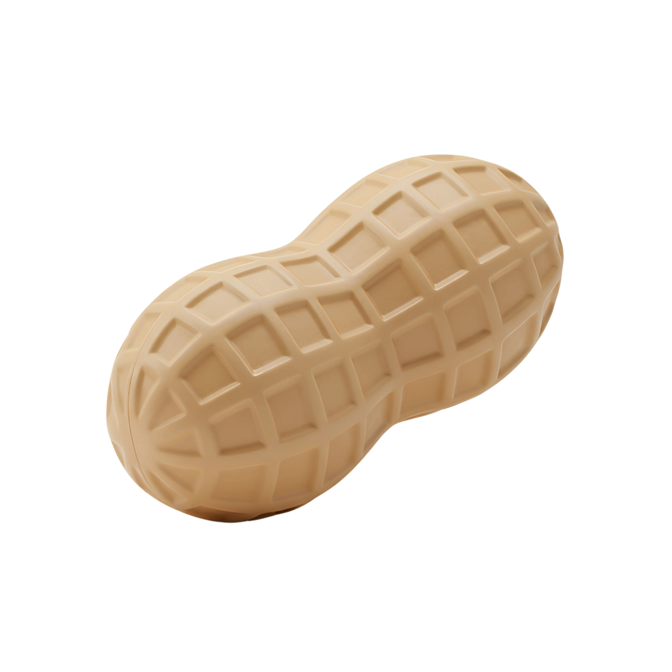 3D Peanut Icon - Realistic Nut Illustration png