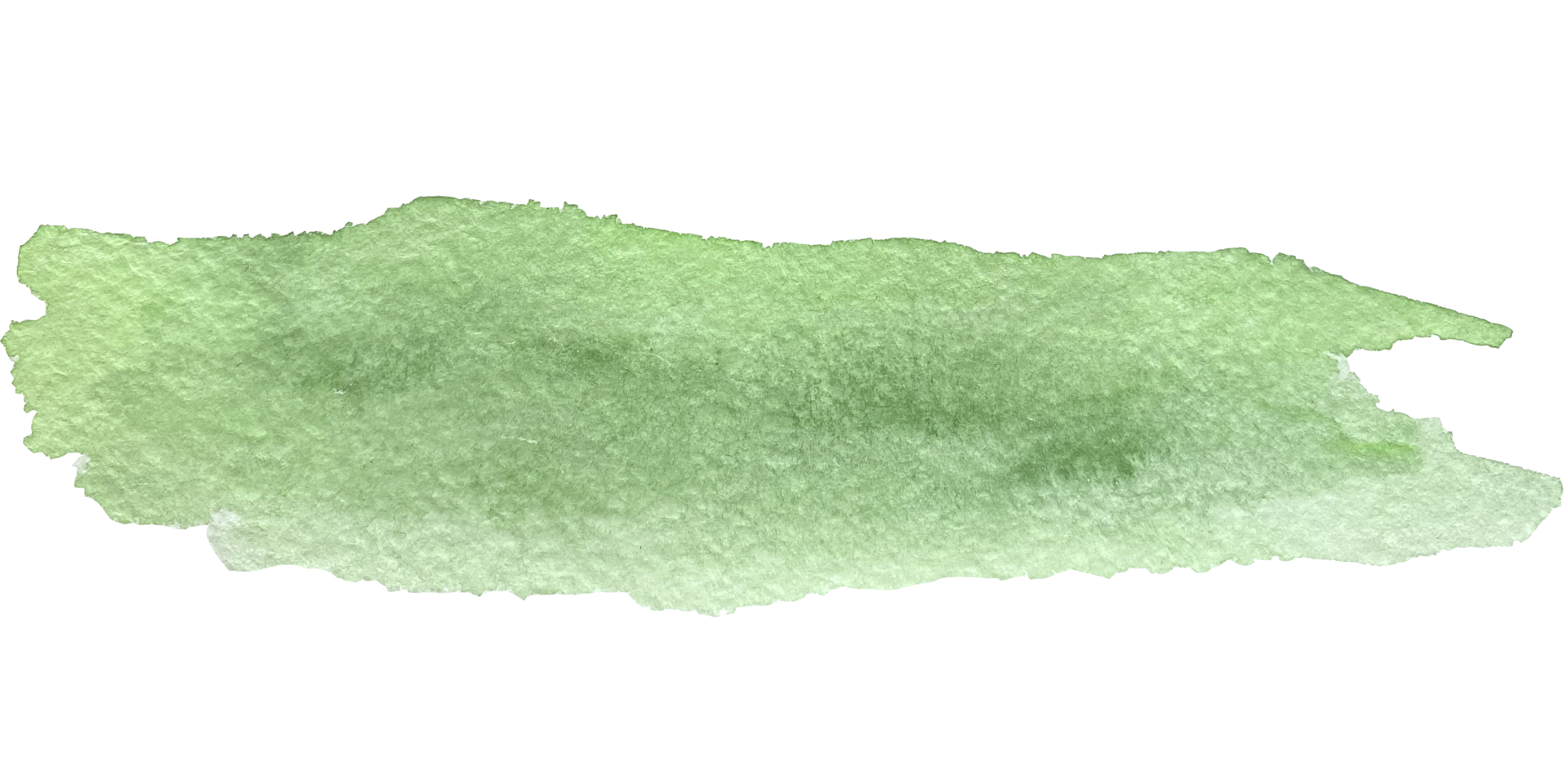 Watercolor brush strokes background, green colors, isolated, for design png