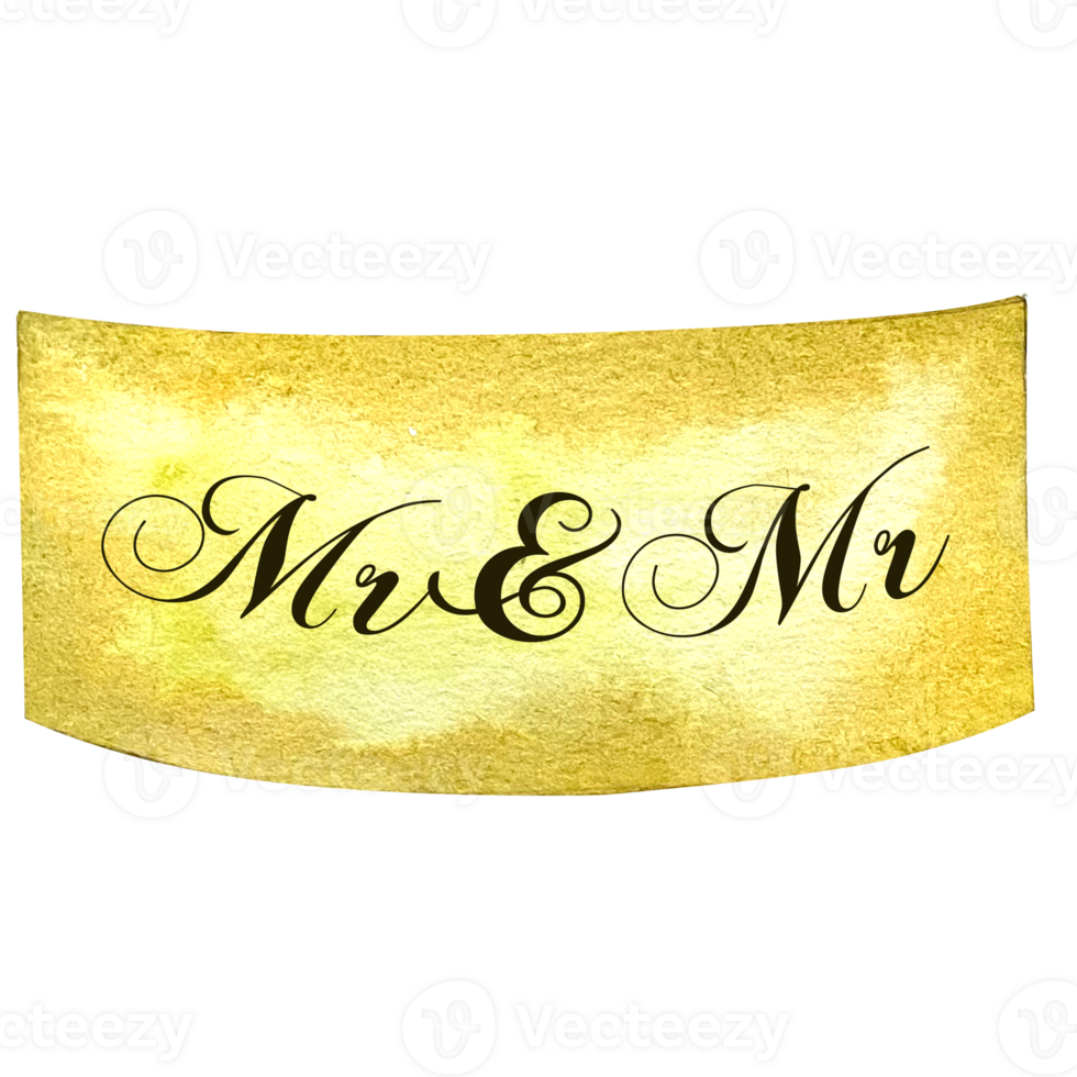Watercolor paper ribbon. Hand drawn illustration of cake sign. Drawing of a blank banner for text. Label template in pastel beige and brown colors. Ideal for lettering, cards, cake toppers png