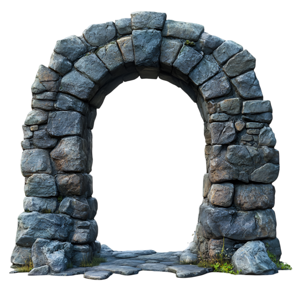 Ancient Stone Archway Gateway Mysterious Passage png