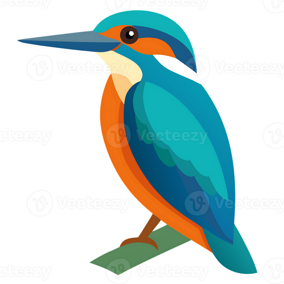 Majestic Kingfisher Bird png
