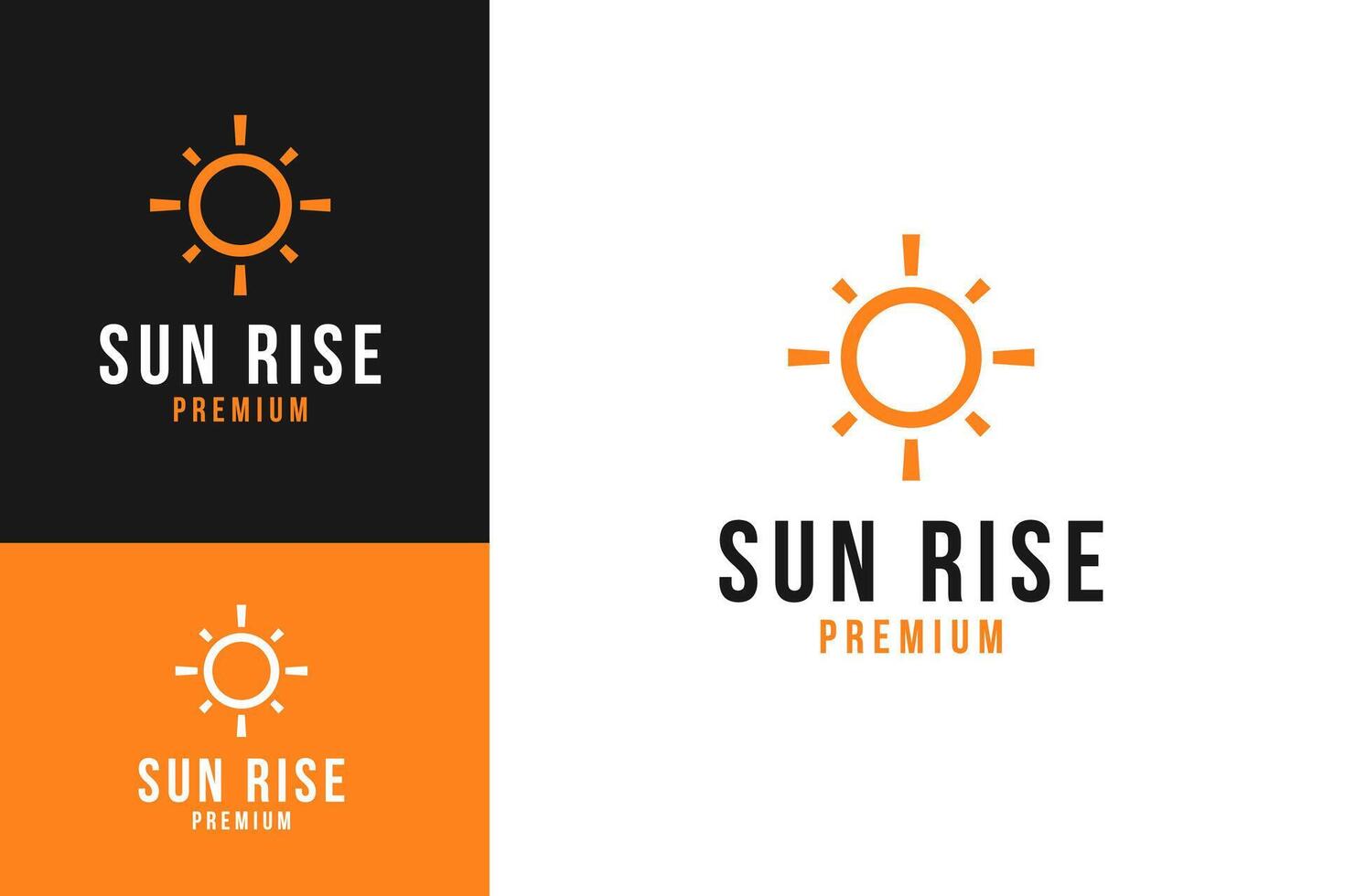 Sun rise logo design symbol illustration vector