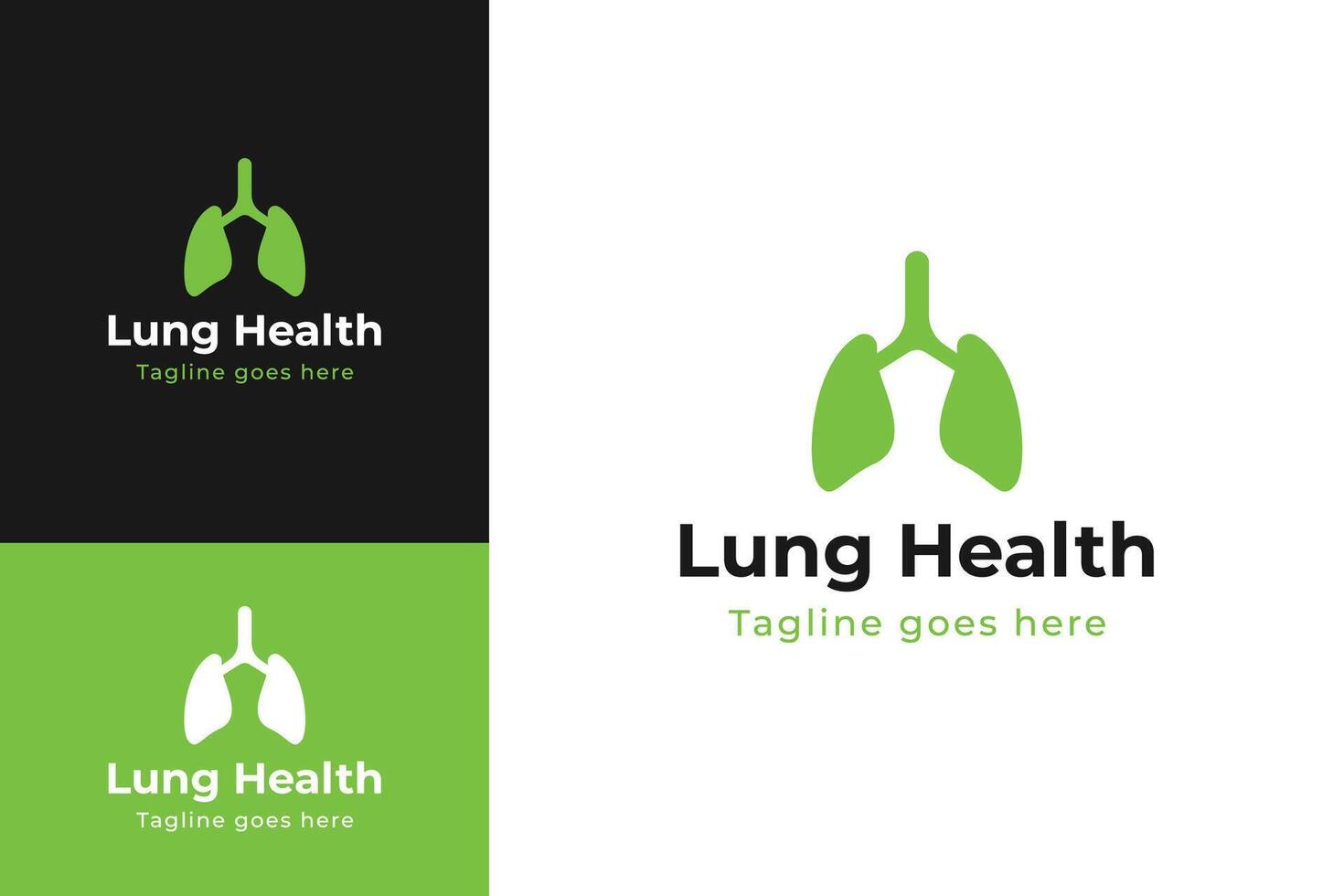 Lung health logo design symbol illustration vector
