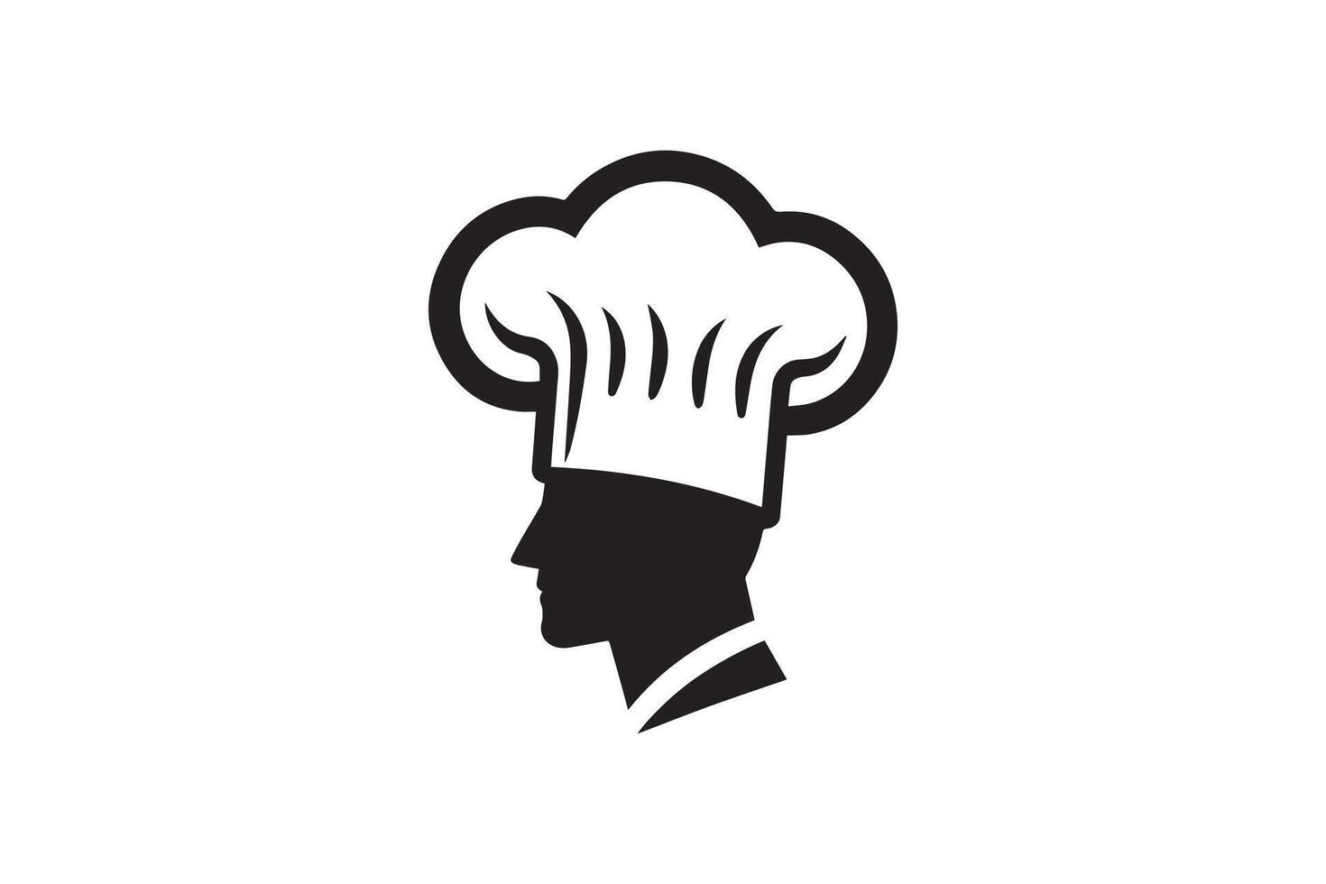 A chef hat icon on a white background vector