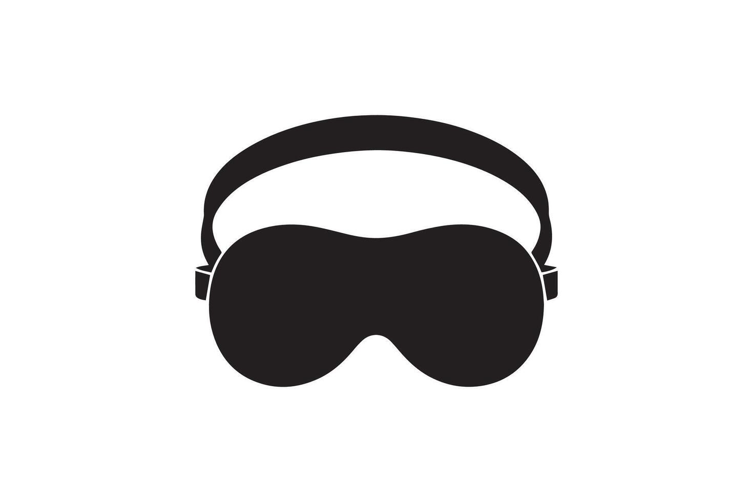 A black and white image of a pair of glasses vector