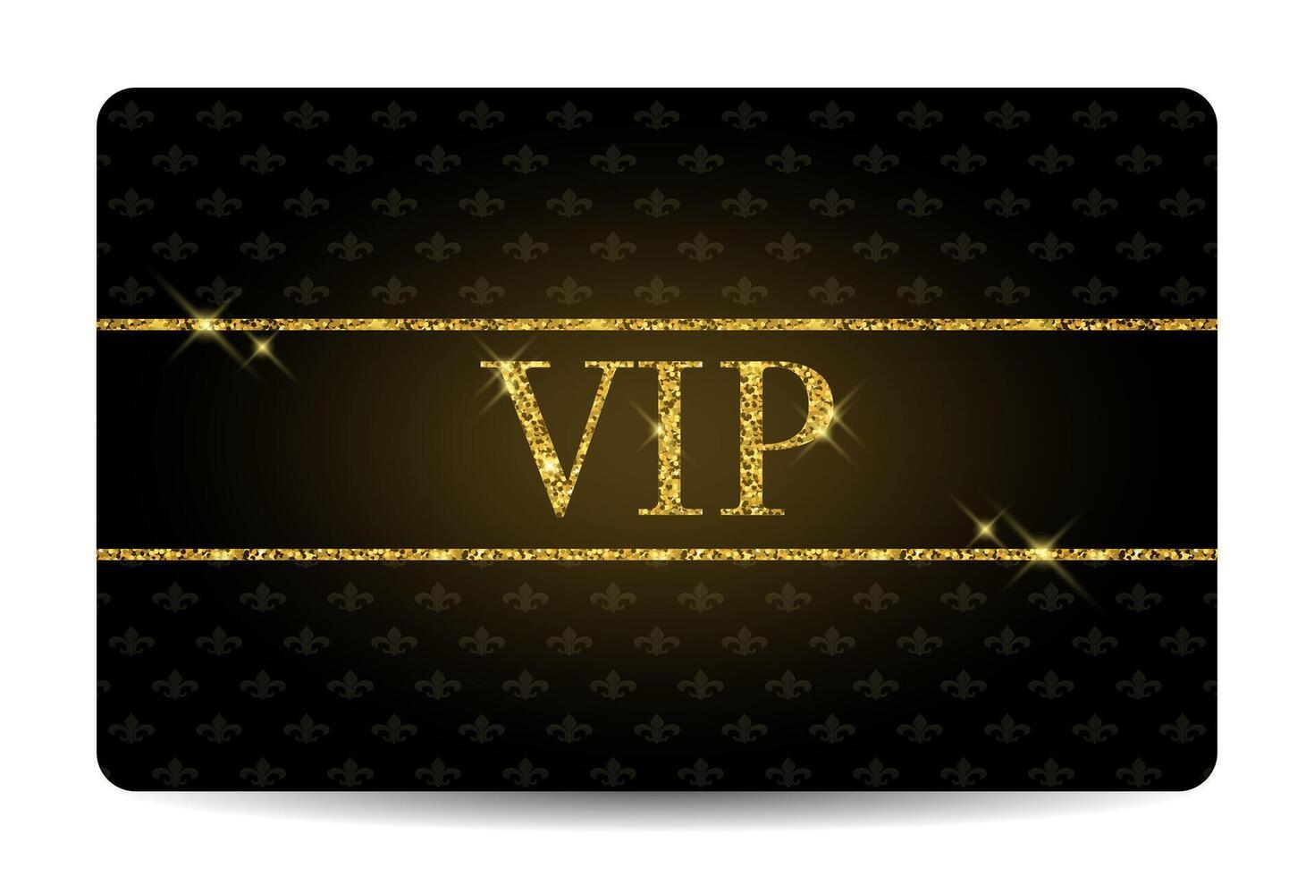 Golden card with glitter effect and vintage background vector
