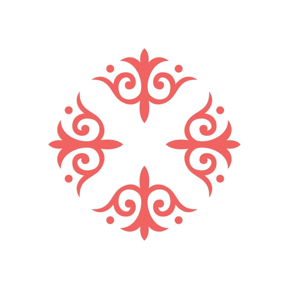 Traditional Kyrgyz ornamental design with ethnic Central Asian motifs. Inspired by nomadic culture and heritage. Perfect for folk art and ethnic projects. vector