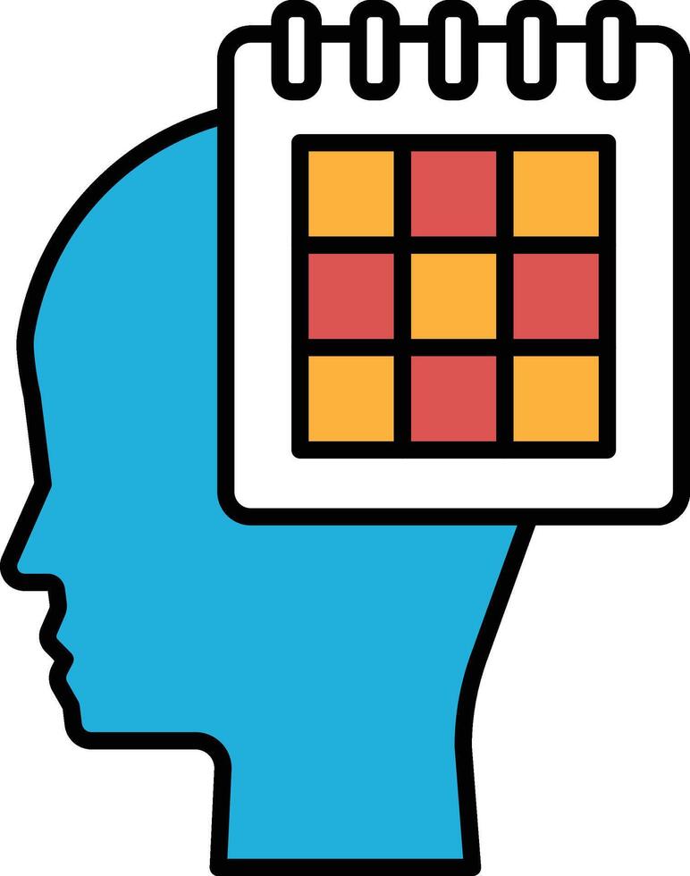 head with a square on it vector