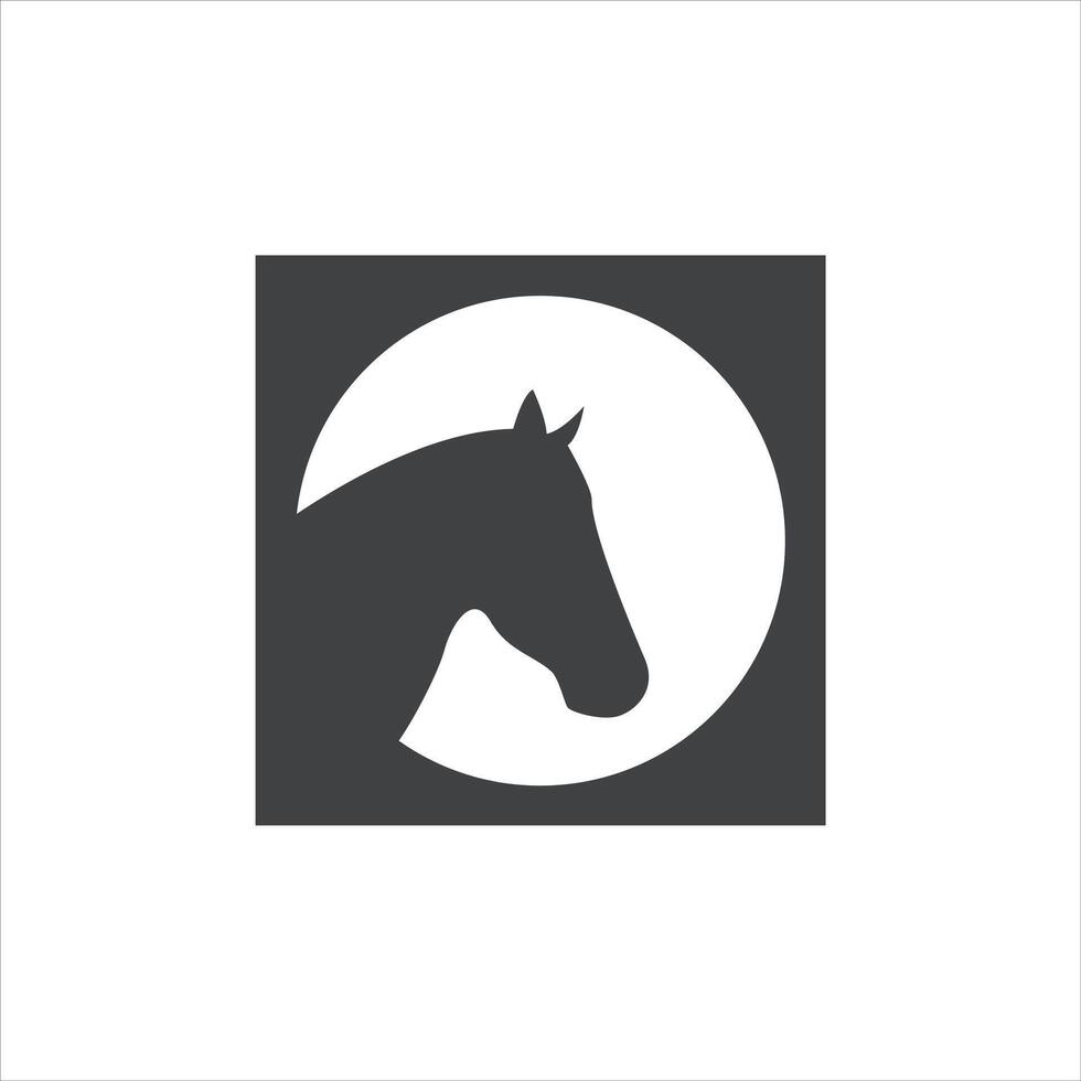 HORSE Letter monogram Initial Logo Design Template Illustration. HORSE elegant and Professional icon design vector
