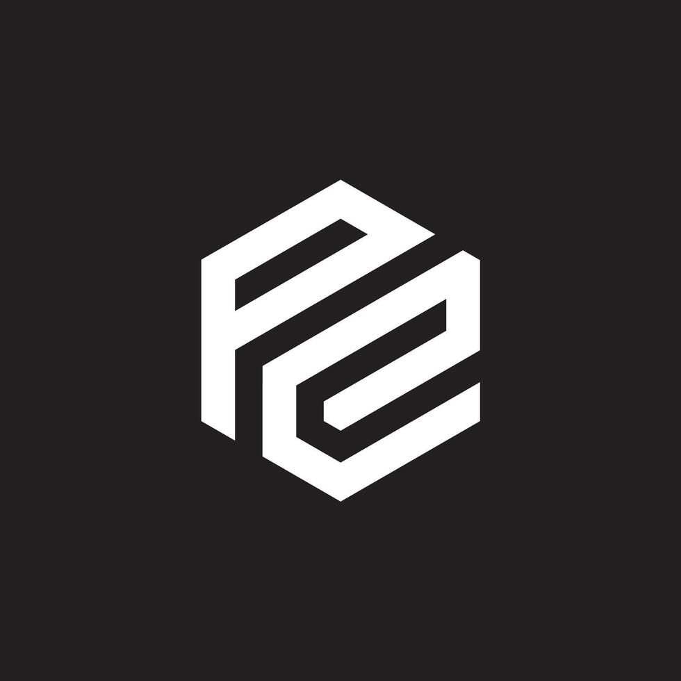 PE Letter monogram Logo Design Template Illustration. PE elegant and Professional icon design vector