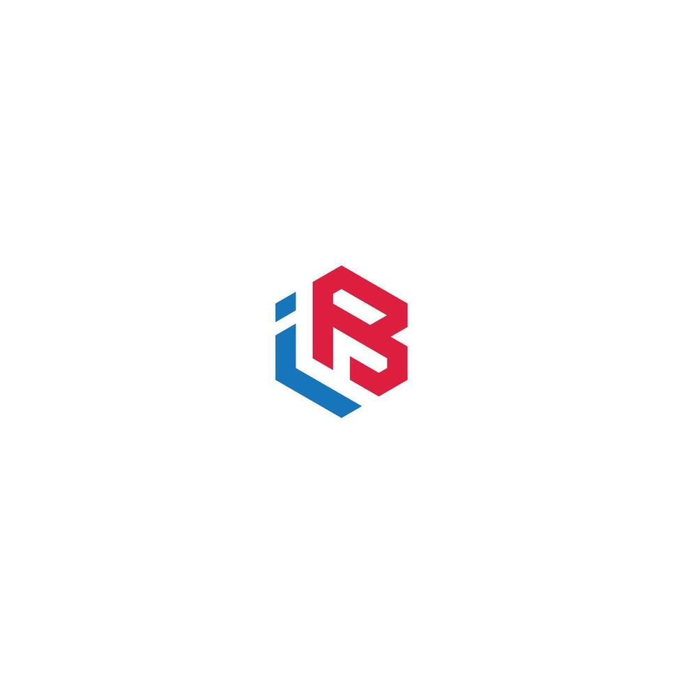 IR Letter monogram Initial Logo Design Template Illustration. IR elegant and Professional icon design vector