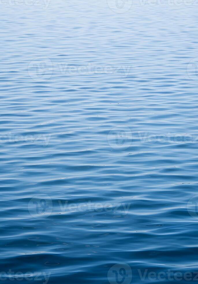 Serene Blue Water Texture Calm Ocean Surface Background photo