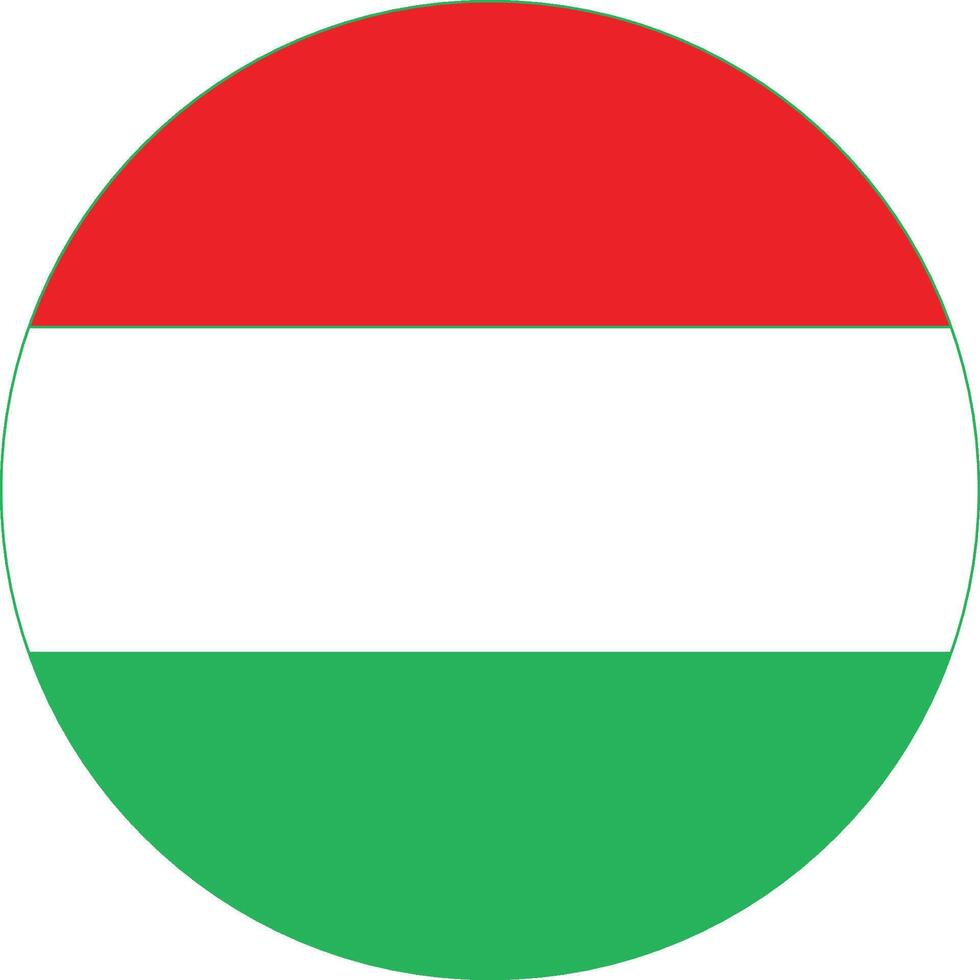 Circle Hungary Flag Europe Country vector