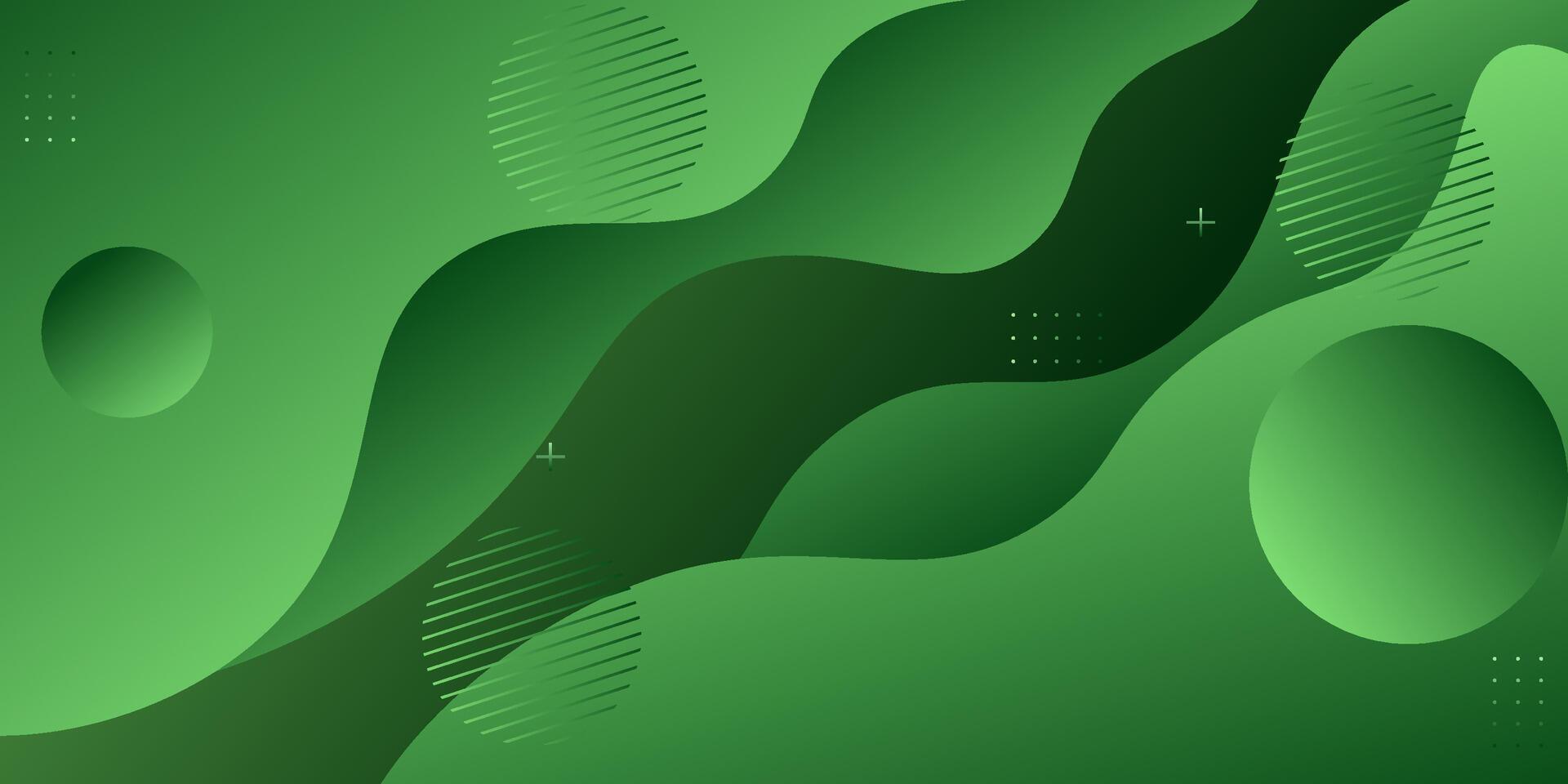 Abstract liquid green background. Simple and trendy wave pattern background. Eps10 vector