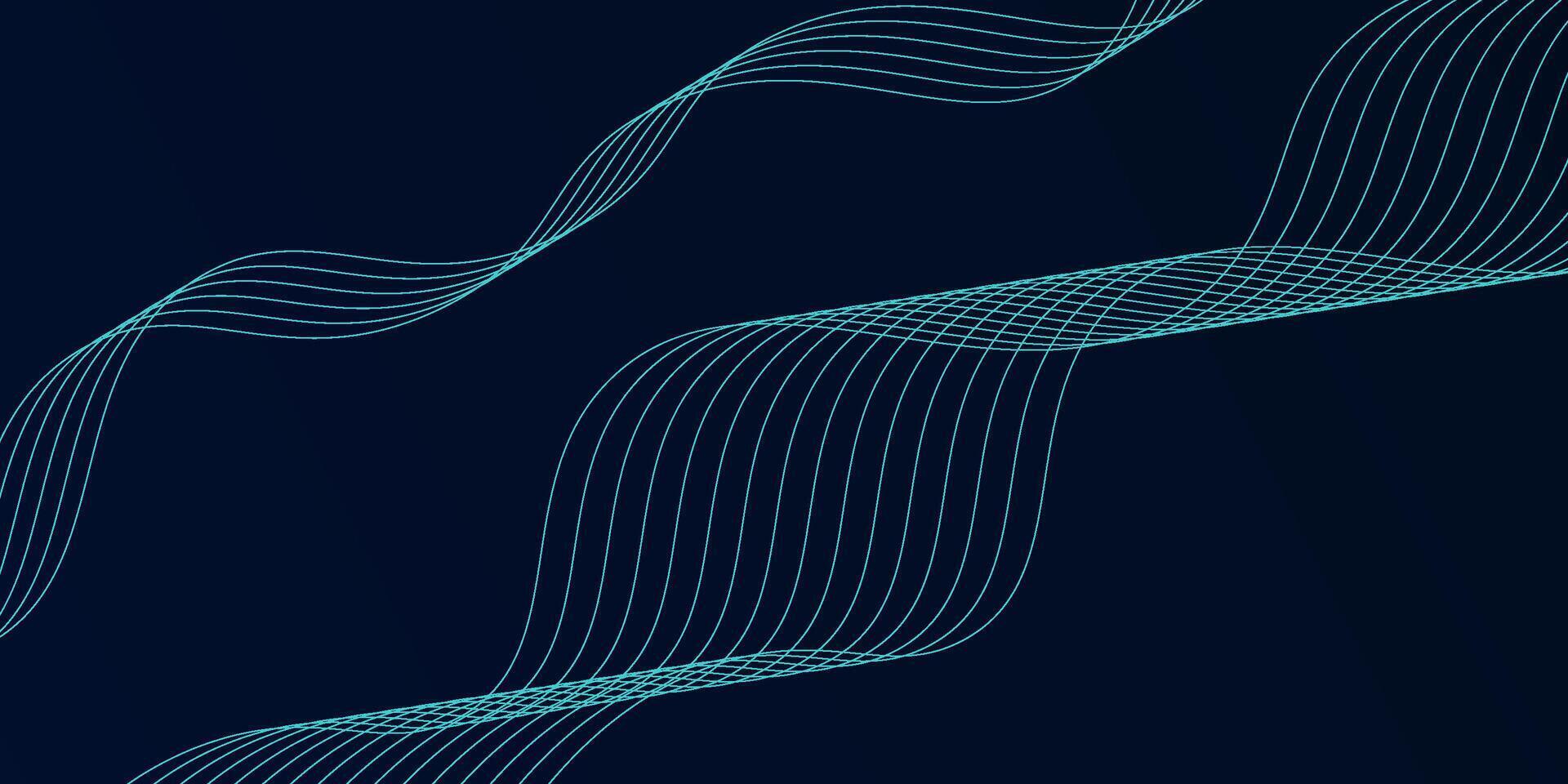 Dark blue gradient background with light blue wavy line pattern. Eps10 vector