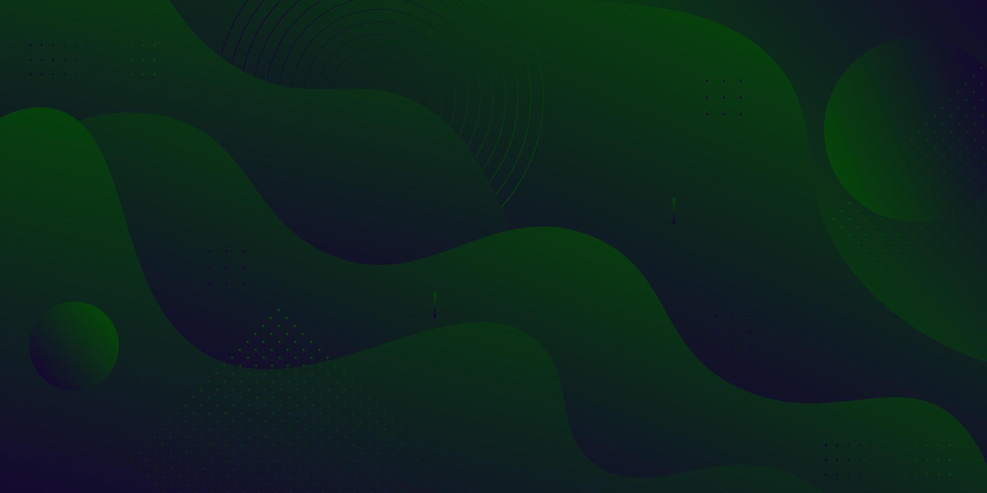 Abstract 3D dark green background. Realistic design with wave pattern. Eps10 vector