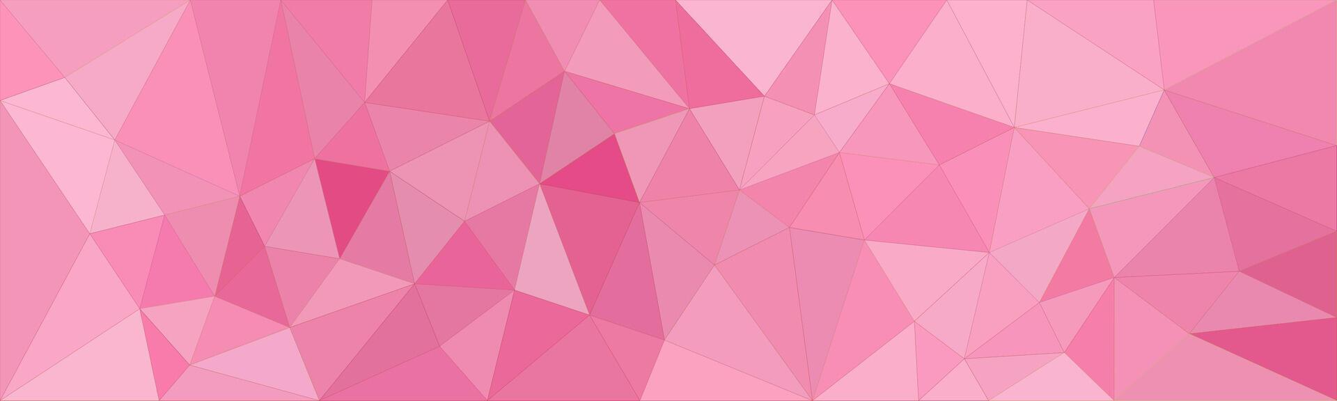 Pink polygonal mosaic background with varying shades creating a textured, abstract, and vibrant geometric design. vector