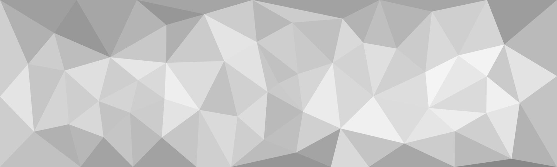 A low-poly abstract background in varying shades of gray, creating a textured, geometric surface with numerous triangular facets. vector