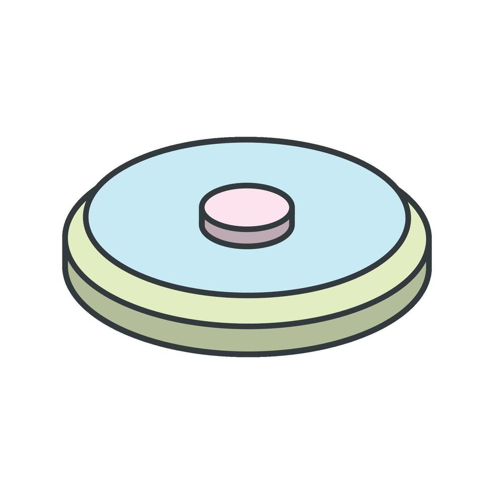 Land Mine icon simple and modern vector