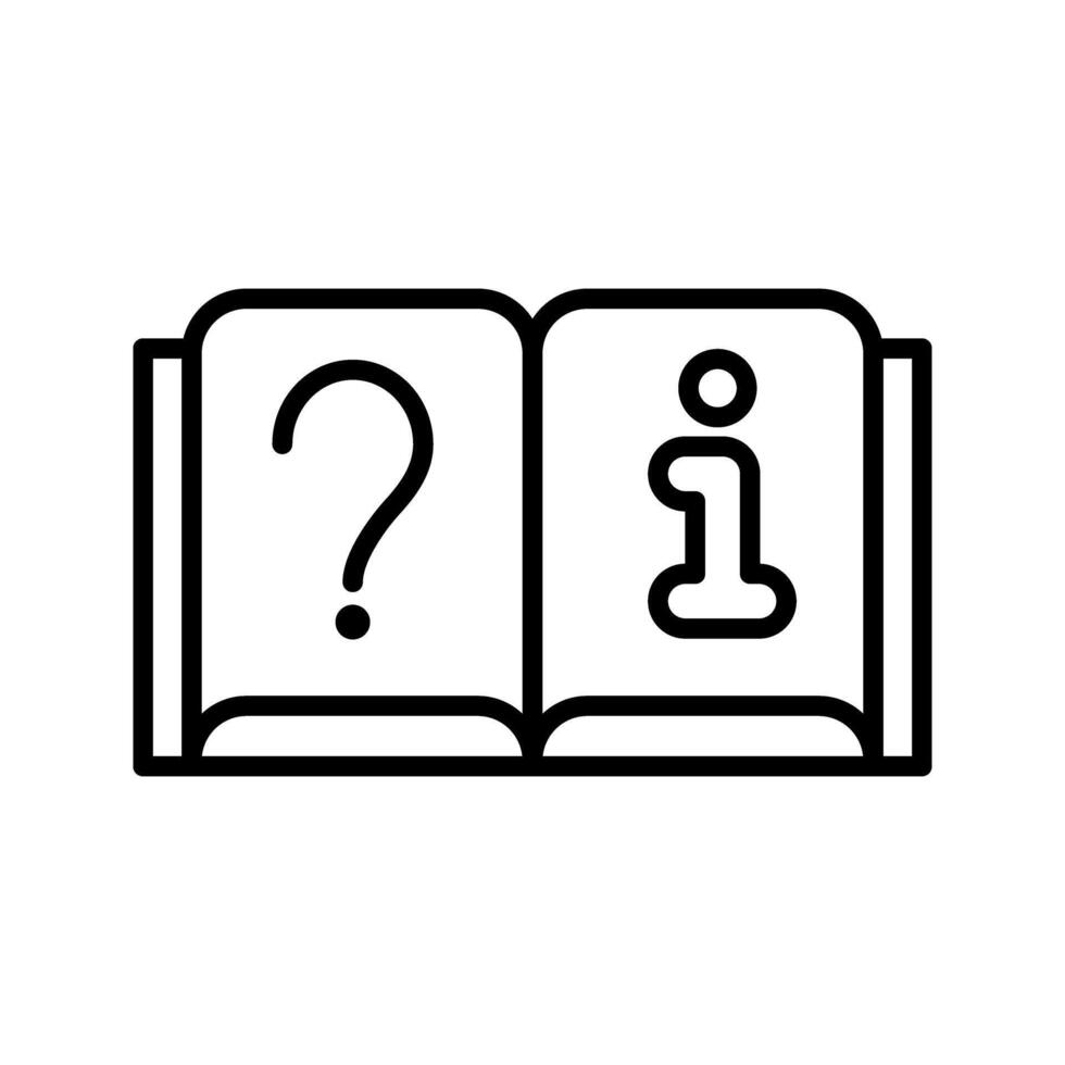 illustration of information book icon vector