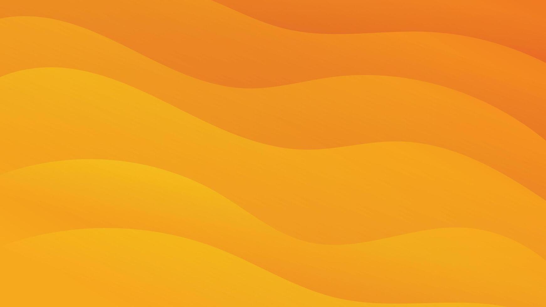Smooth abstract wave background featuring orange and yellow tones perfect for digital design work vector