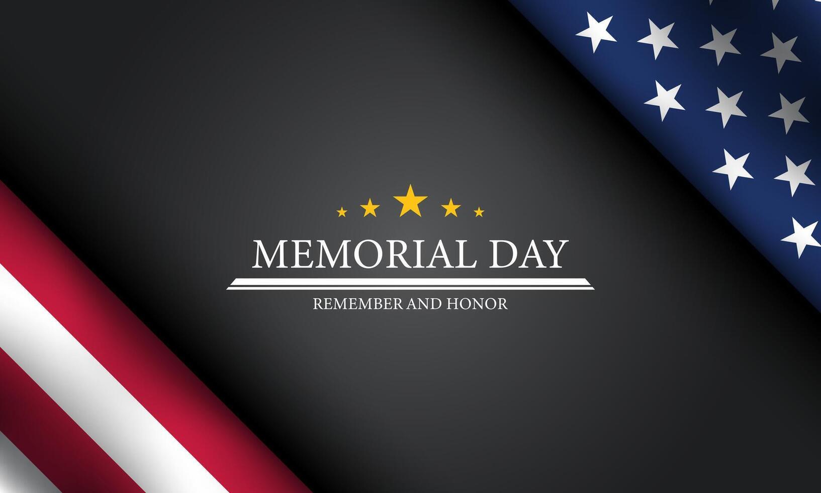 Memorial day banner design vector