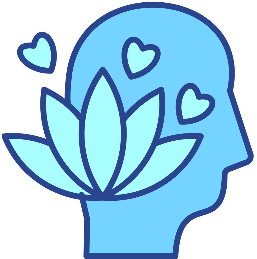Mental health recovery icon vector