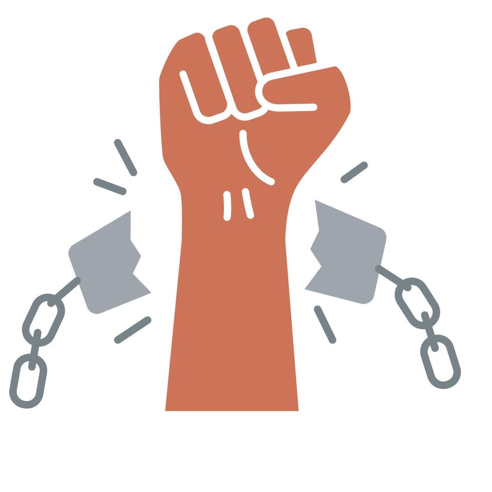 Emancipation freedom illustration vector