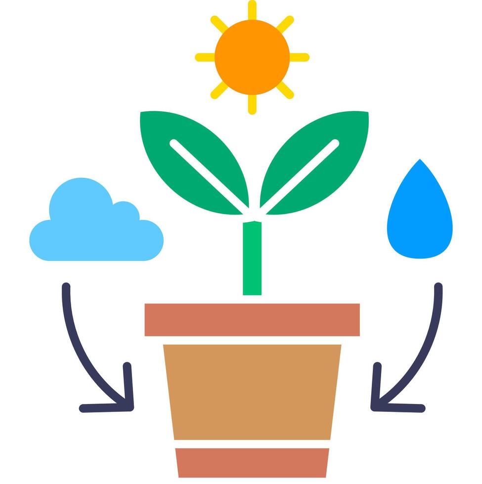 Photosynthesis process illustration vector