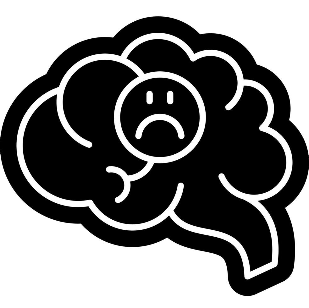 Mental health disorder symbol vector