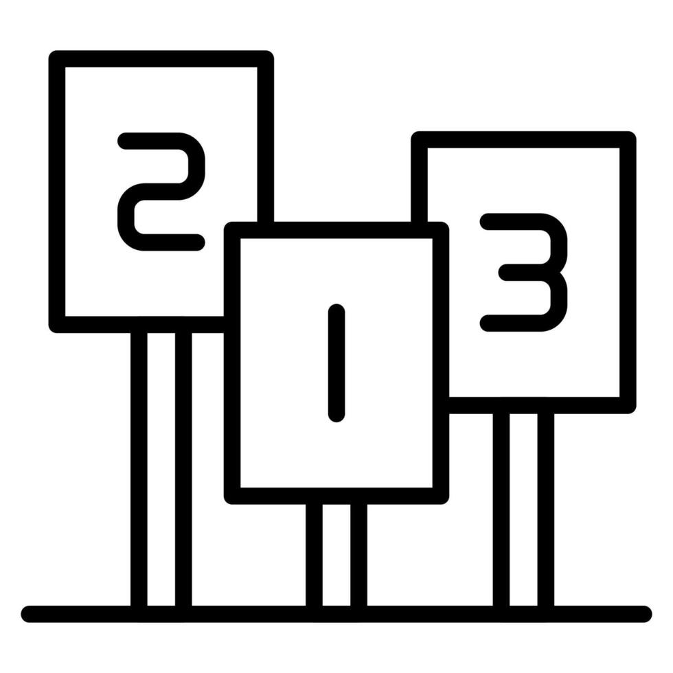 casting vote outline style vector