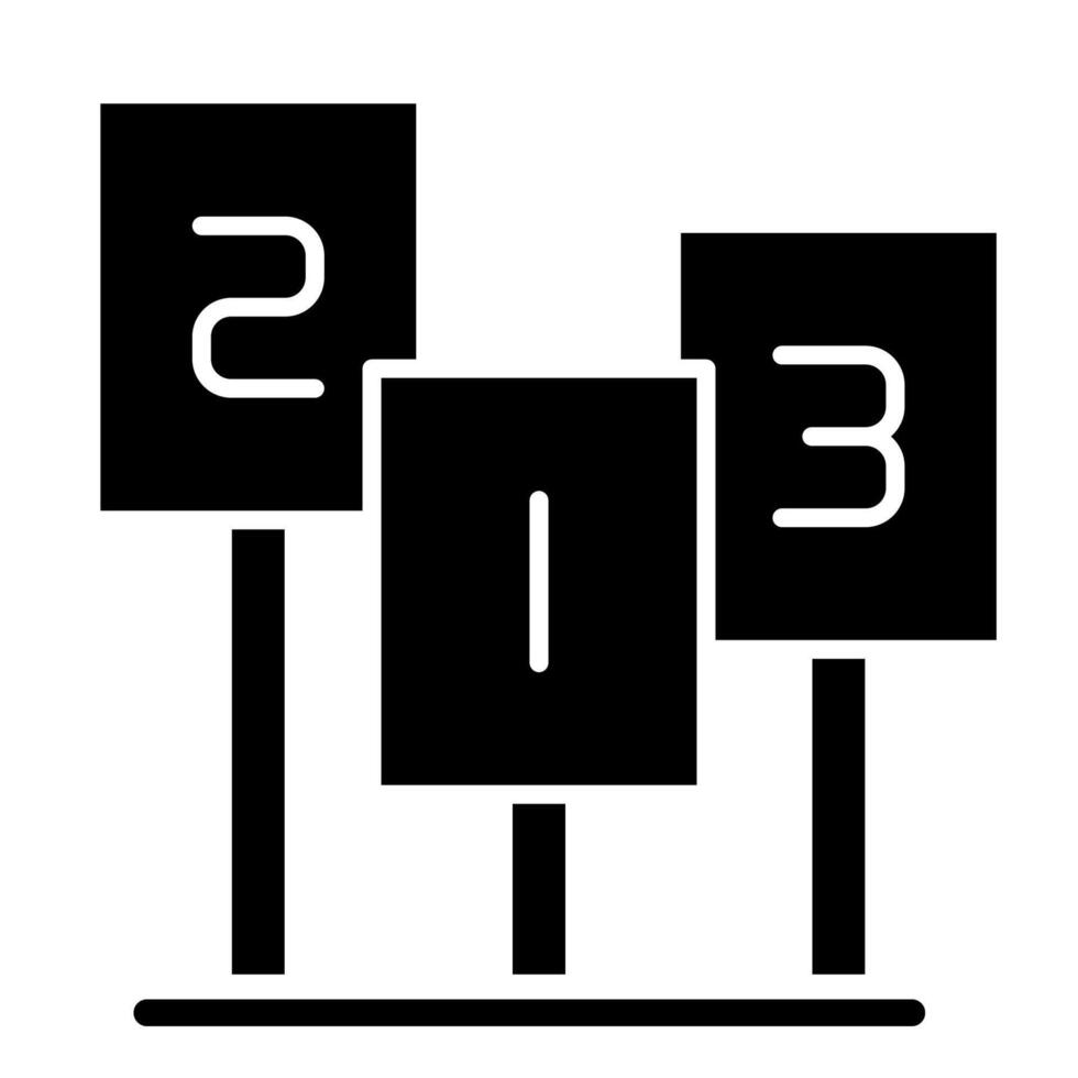 casting vote solid style vector