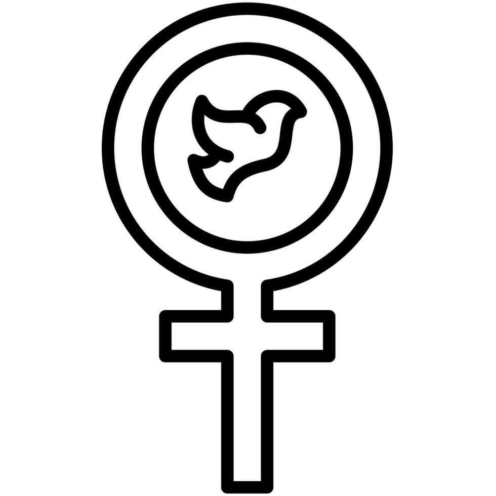 Emancipation right outline style vector