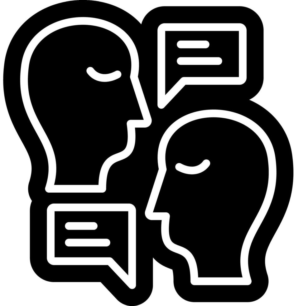 Debate Speech symbol vector