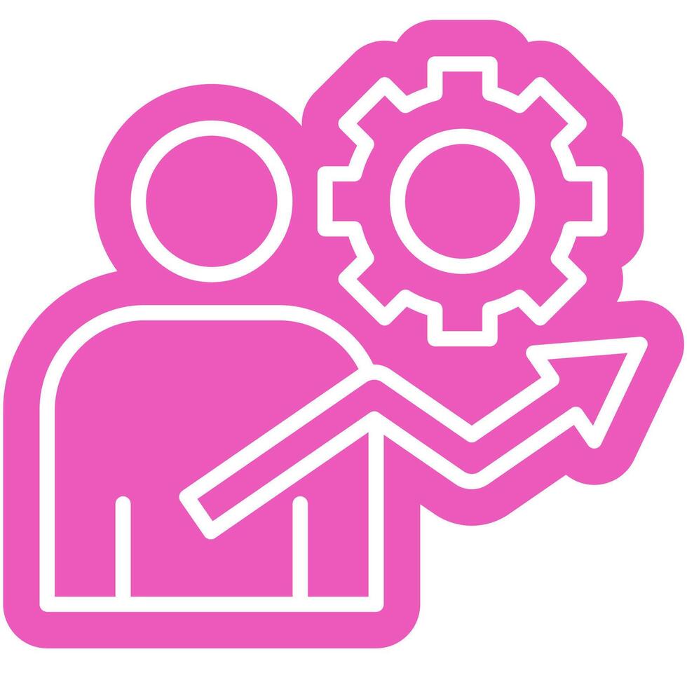 personal growth outline colour style vector