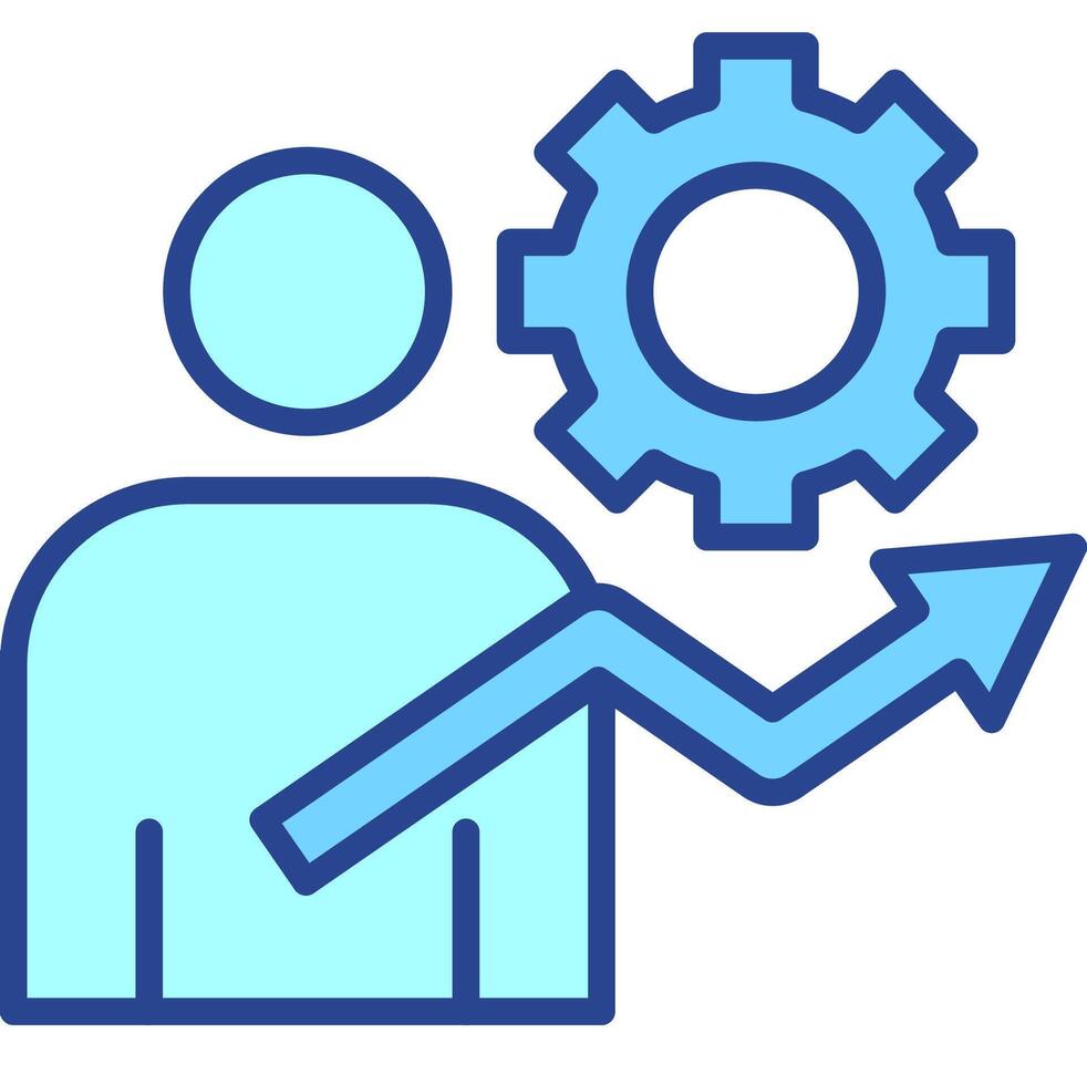 personal growth icon vector