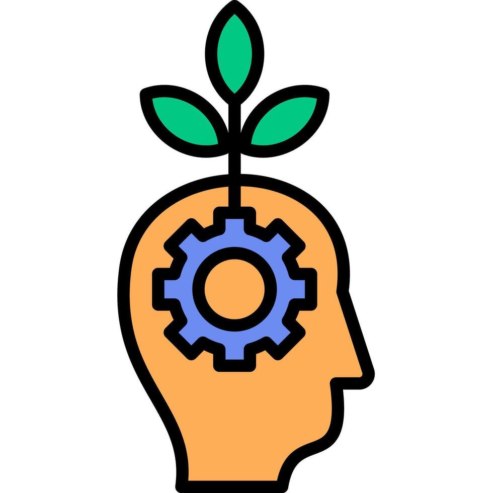 illustration of mindset growth idea vector