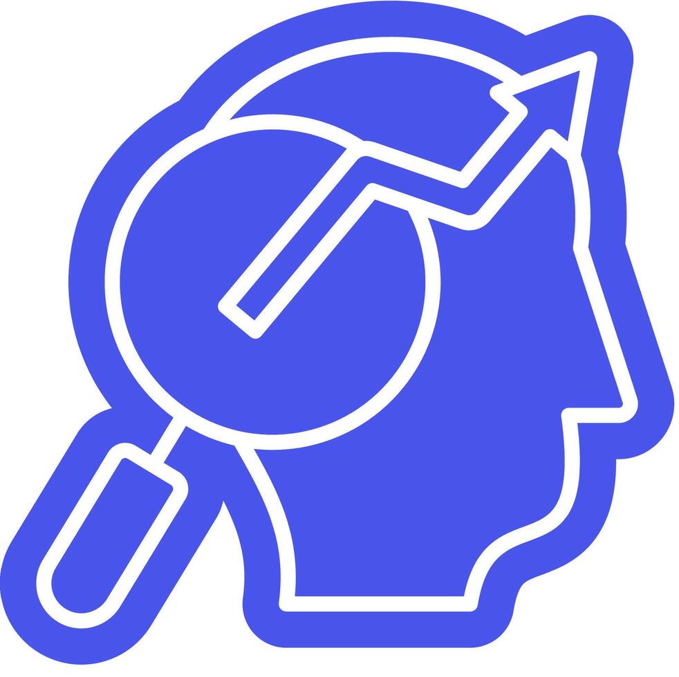 Growth Mindset outline colour style vector