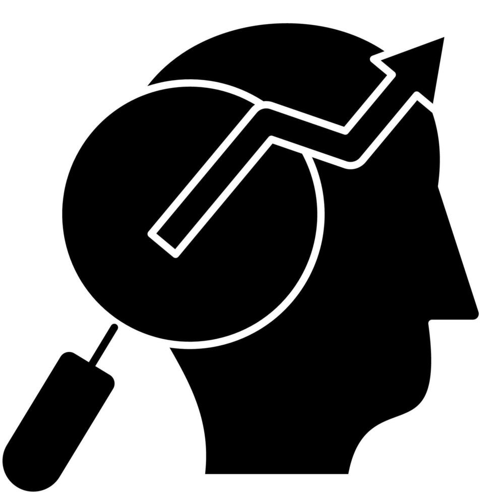 Growth Mindset solid style vector