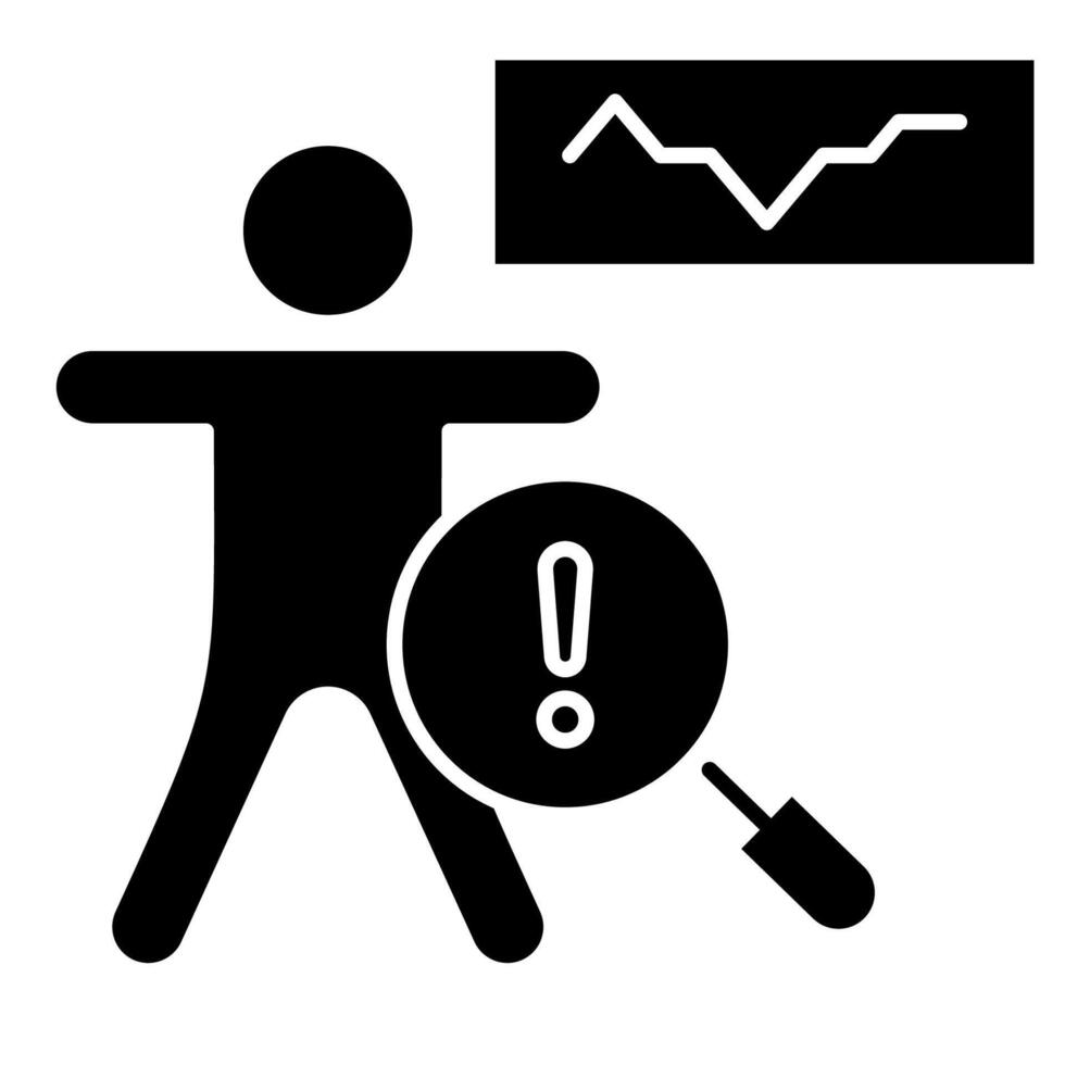 Prognosis diagnose solid style vector