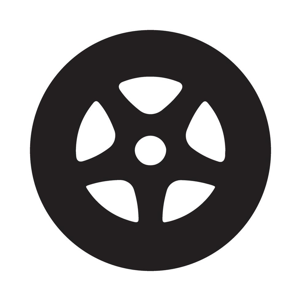 Tire Silhouette Illustration vector