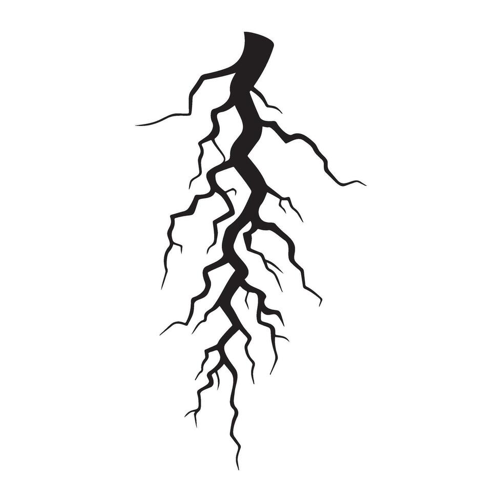 Roots silhouette illustration vector