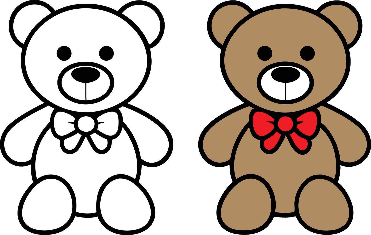 Winter Holiday Teddy Bears Clipart Collection for Designers vector