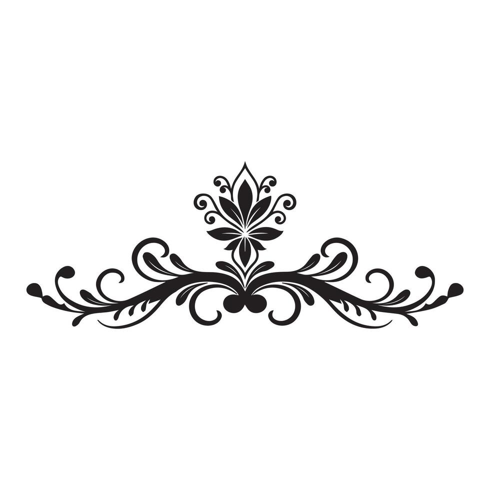 abstract floral frame vector