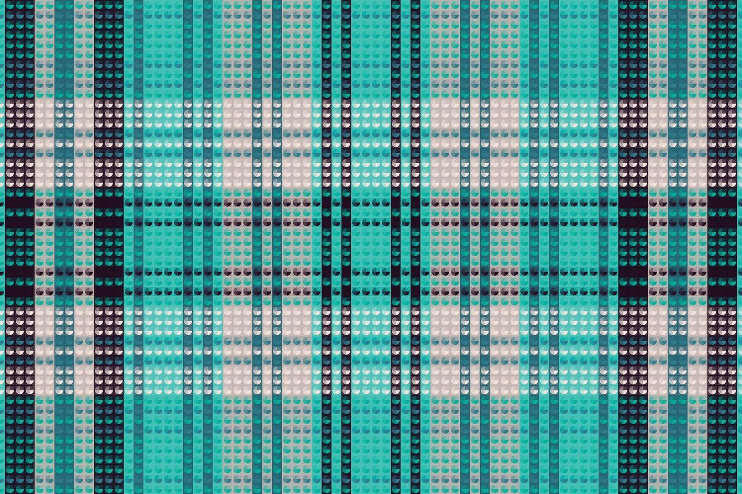 A plaid pattern in turquoise and white vector