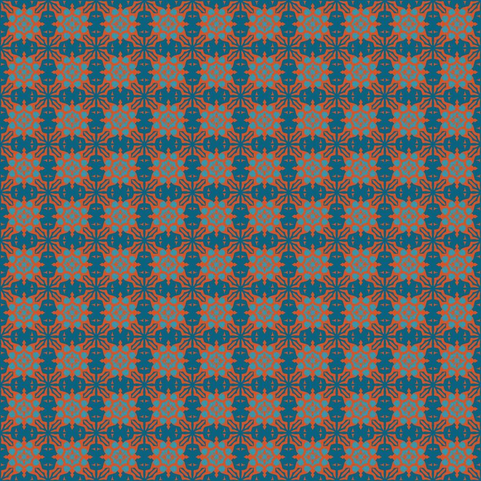 A blue and orange patterned background vector