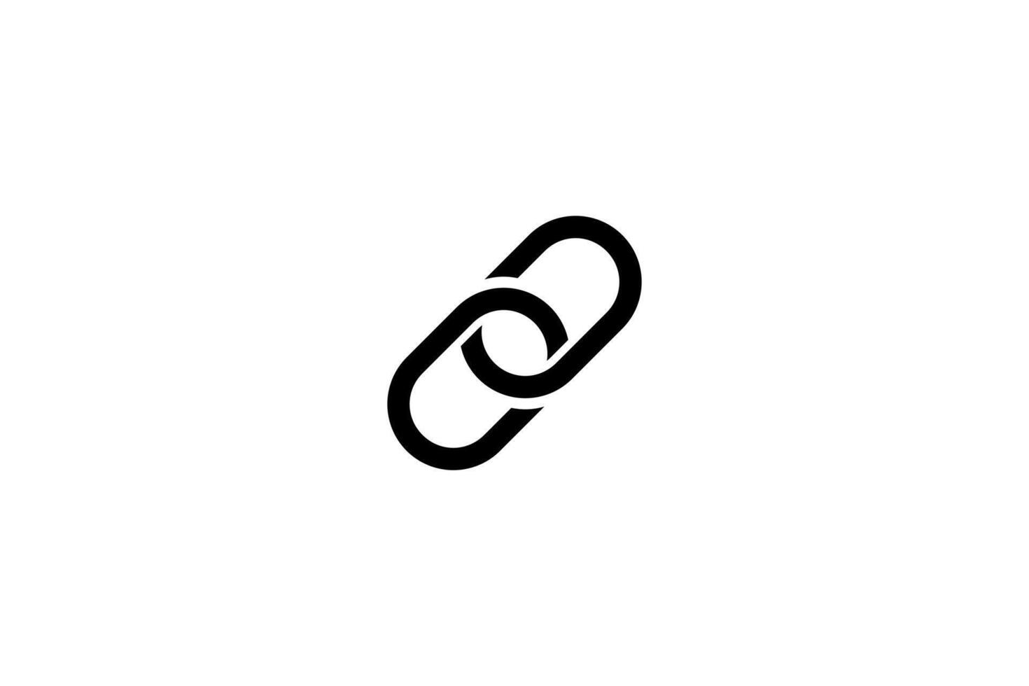 Linked Chain Symbol for Connectivity and Networking icon vector