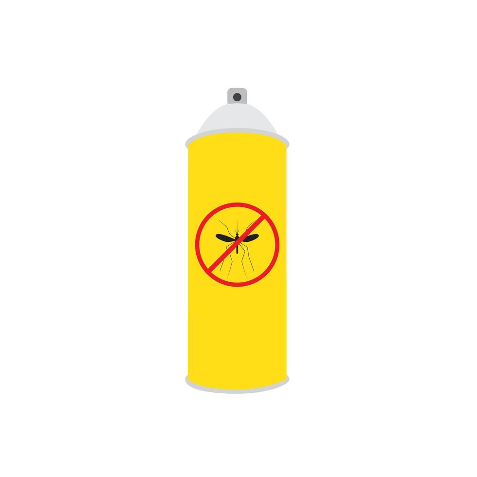 Mosquito insect reppelent bottle icon. Bug and mosquito reppelent spray vector
